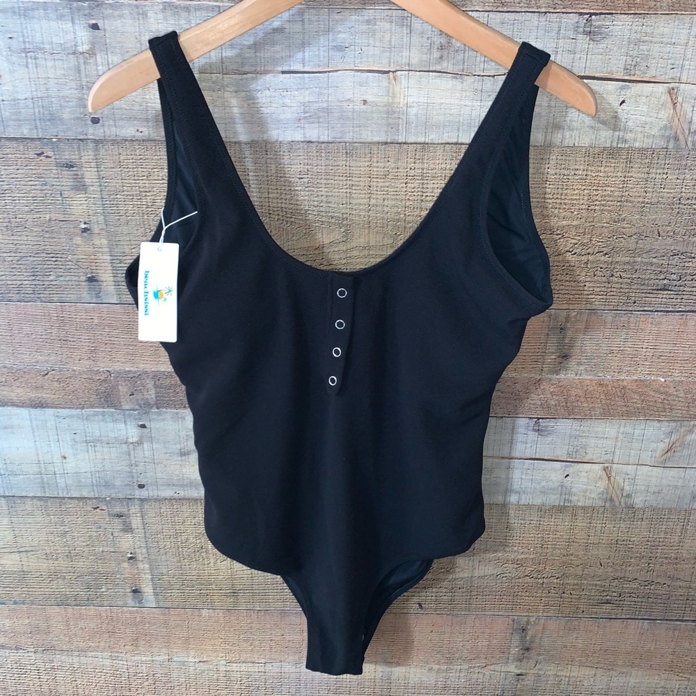 Beach Sissi Beachsissi Black Swim Suit Large NWT